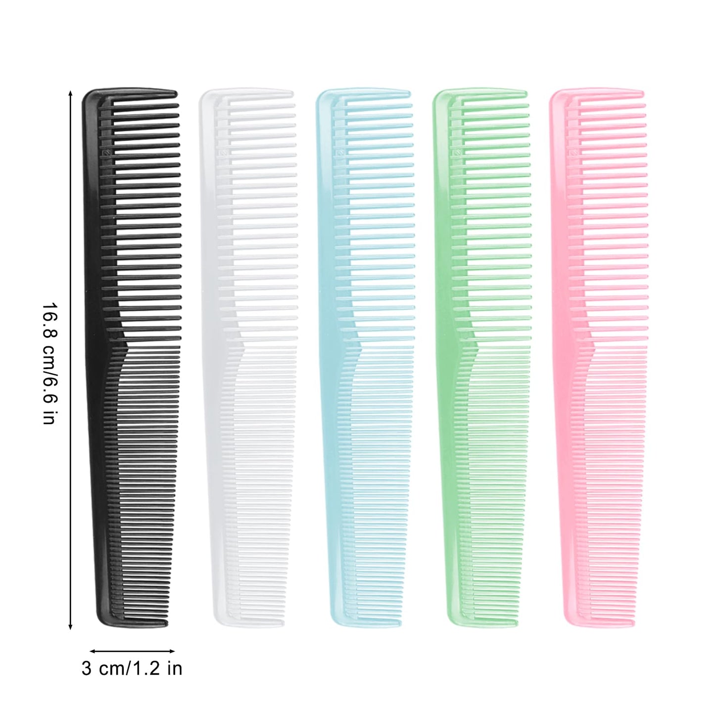 Hipruict Individually Wrap Combs, 100 PCS Disposable Hair Combs, Wide and Fine Teeth, Individual Comb Bulk for Hotels, Homeless Shelter, Church, Hospital