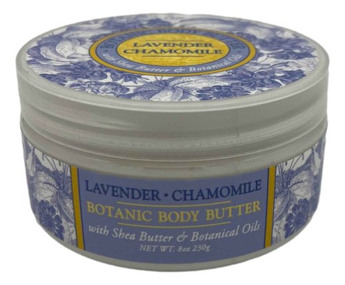 Greenwich Bay LAVENDER CHAMOMILE 3 Piece Beauty Gift Set of : BODY BUTTER, SPA SOAP, and DUSTING POWDER