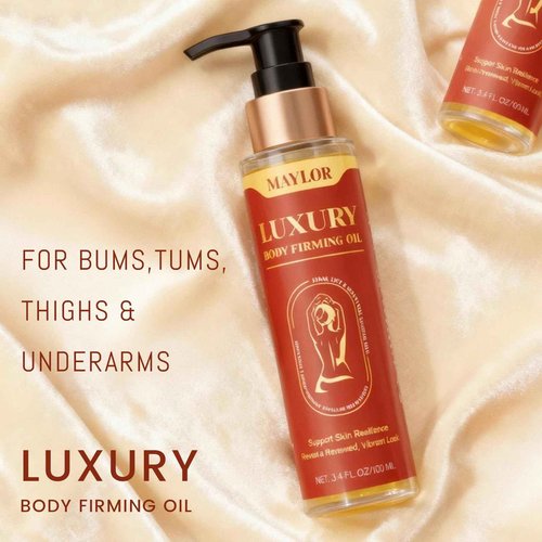 MAYLOR Body Firming Oil - Daily Moisturizing Body Oil for Men and Women, Full Body Treatment for Smooth Skin, Spa-Quality Self-Care Gift - 3.38 fl oz (1)