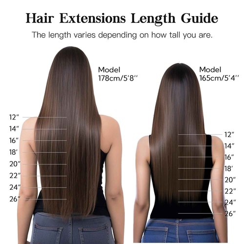 HOTBANANA Human Hair Clip in Hair Extensions, Balayage Chocolate Brown with Honey Blonde 120g Clip in Hair Extensions Real Human Hair Straight Remy Hair Clip Ins Dark Roots Ombre 14 Inch 7pcs