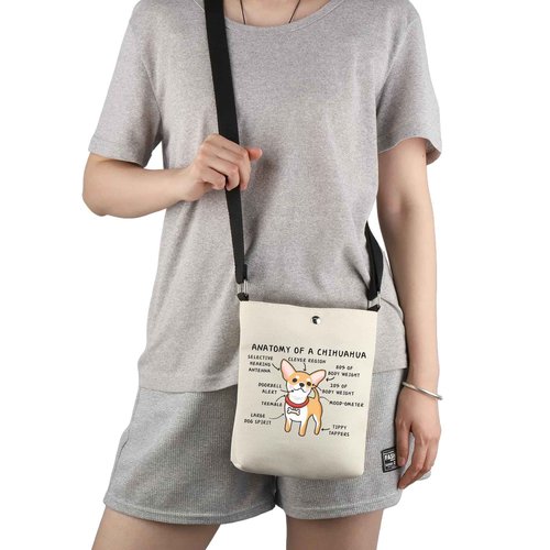 G2TUP Chihuahua Lover Anatomy Makeup Cosmetics Owner Zipper Travel Pouch