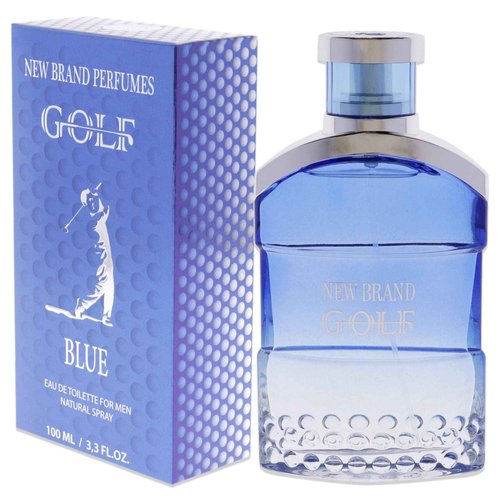 New Brand Perfumes Golf Blue Men EDT Spray 3.3 oz (Pack of 2)