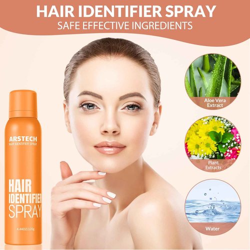 Hair Identifier Spray for Face Shaving Dermaplaning Tool Skin Body Dermaplane Spray for Women with 16 Face Razor Face Shaver Kit Facial Hair Removal Dermaplane Razor for Women Face (Orange 4 Pack)