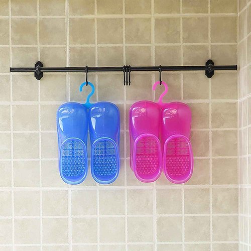WMHYLYH Movable Foot Soaker, Portable Feet Soaking Tub Massage Foot Bath Shoes, Bath Massager Basin Pedicure Feet Spa Shoes for Thermal Massage to Promote Blood Circulation (Large, Red)