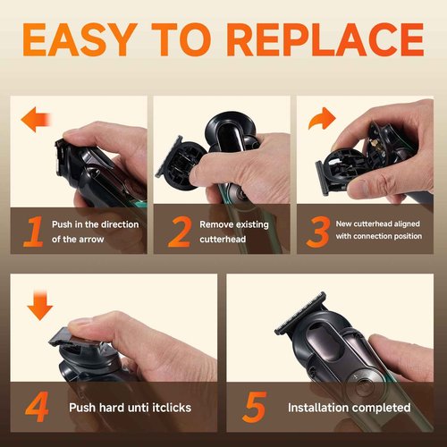 KOMINGDON 20 Piece Hair Clipper Beard Trimmer for Men, All-in-One Men's Grooming Kit for Nose,Ear,Body,Mustache, Cordless Electric Shaver Razor with IPX7 Waterproof,120-Min Runtime,LED Display