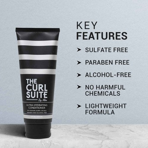 The Curl Suite Shampoo+ Conditioner Bundle -Paraben & Sulfate Free Shampoo & Conditioner for Women, Men, & Kids