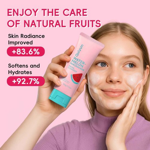 QUIYUM Early Anti-Aging Skincare Set, for Light Mature Skin, 6-Piece Natural Fruit Kit with Peptide, Vitamin C & Ceramide - Reduces Fine Lines & Dull Skin, Birthday Gifts for Women, Christmas Gift