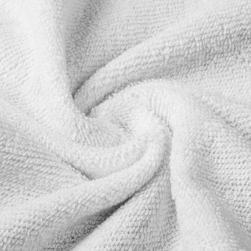 YRALY Cotton Washcloths Bulk (60 Pack) - 100% Ring Spun Cotton, Premium Quality Face Cloths, Highly Absorbent and Soft Fingertip Towels, Wash Cloths (12x12 inch, White)