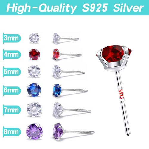 EOKOW Ear Piercing Kit Professional Reusable Self Peircings Gun Tools With Silver Earrings Set Stainless Steel Studs For All Body Lip Nose Salon Home Use
