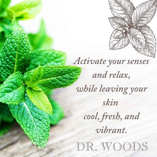Dr. Woods Peppermint Liquid Castile Soap- Castile Soap with Pure Peppermint Oil, Body Wash for Men and Women, Contains Olive Oil, Natural Cleanser for Face, Hands, and Body - 32 Fl Oz, Pack of 2