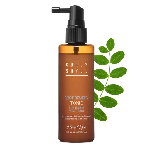 CURLYSHYLL Root Remedy Scalp Tonic | Scalp Cooling & Comfort Care with Botanical Extracts | Lightweight Daily Scalp Essence | 100ml