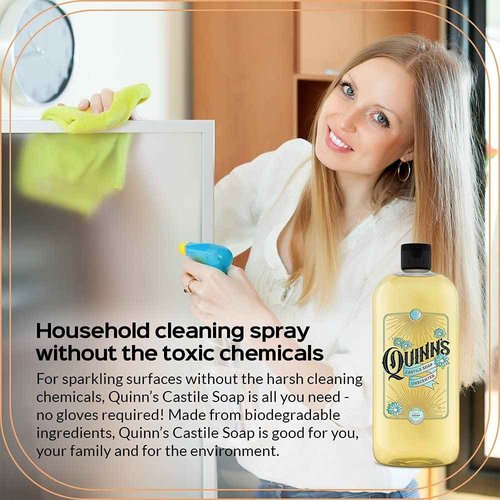 Quinn's Pure Castile Organic Unscented Liquid Soap 32 oz Pure Castile Organic Peppermint Liquid Soap 32 oz