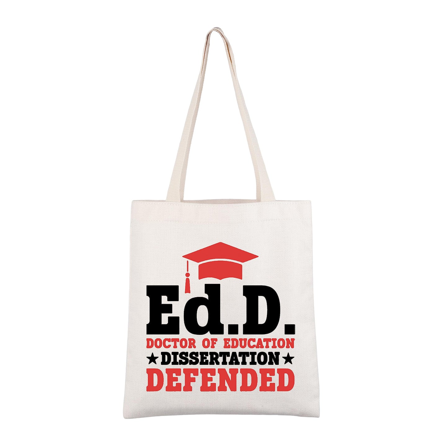 CMNIM EdD Gift Doctor Of Education Dissertation Defended Makeup Bag for Doctorate Graduation Gift for Her (EdD TB)