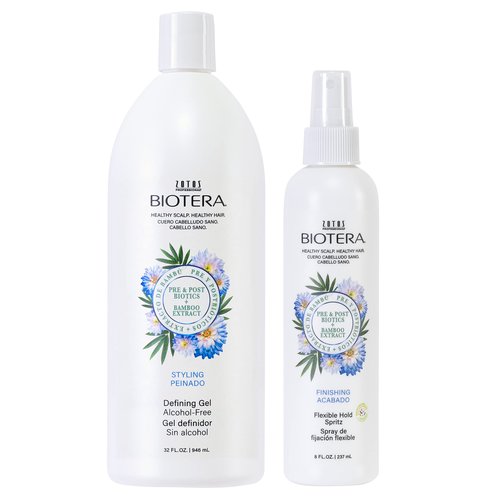 Biotera Styling Defining Gel & Finishing Flexible Hold Spritz | Flexible Sculpting & Shaping | Instant Texture | Maintains Volume & Shape | Vegan & Cruelty Free | Paraben Free | Color-Safe