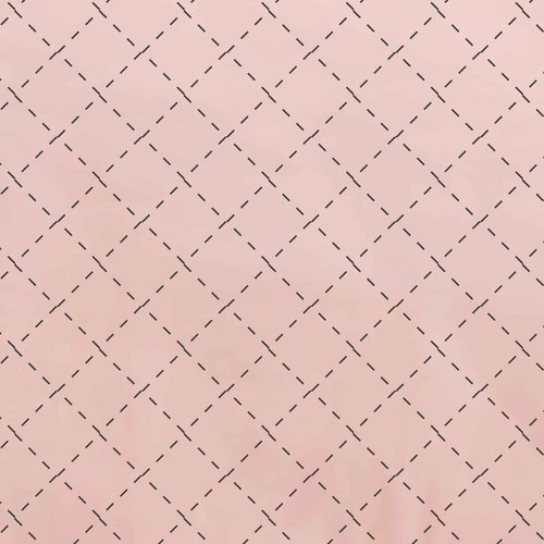 Vera Bradley Cotton Trapeze Cosmetic Makeup Organizer Bag, Rose Quartz