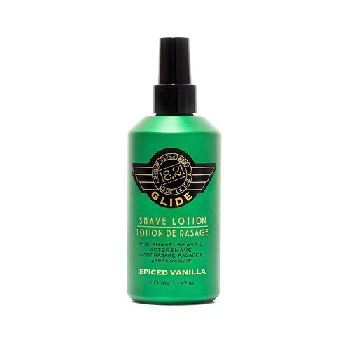 18.21 Man Made Clear Shaving Gel Cream for Men, Spiced Vanilla, 6 fl. oz., Non-Lathering Facial Shaving Glide for A Precise, Smooth Shave - Moisturizing, Soothing Gels for Any Skin Type or Razor, 6 Fl Oz (Pack of 1)