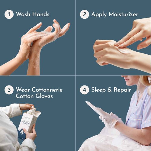 7 Pairs Cottonnerie Cotton Gloves for Dry Hands Sleeping, Moisturizing Gloves Overnight, Hand Moisturizer Gloves, Moisture Gloves for Dry Hands Overnight, Sleeping Eczema Gloves, Kids,Pink