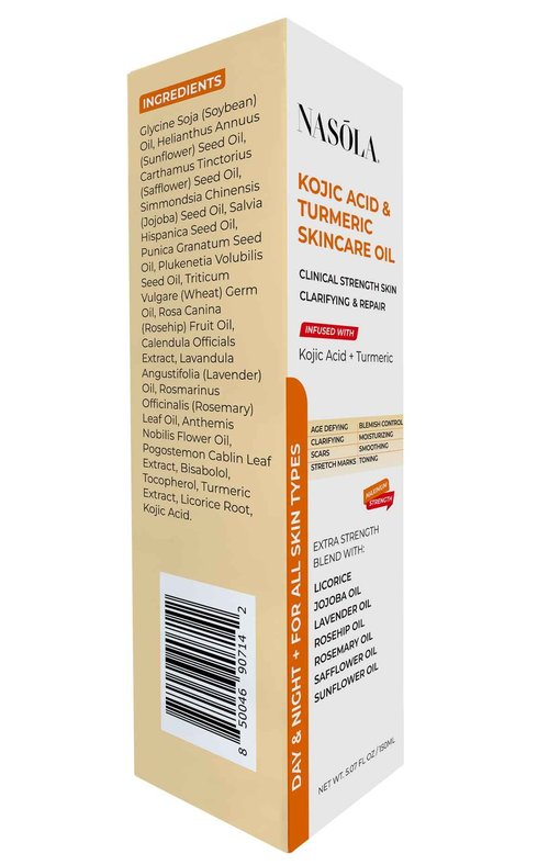 Nasola Kojic Acid Turmeric Skincare Bio Pure Oil