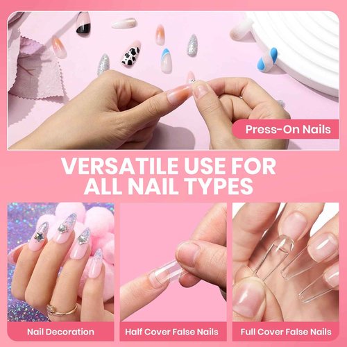 GALSPRO Press on Nail Glue – 10 Pack 0.07oz for Press Ons Fake Nails, Strong, Easy Application & Quick Drying Time, Long Lasting for Acrylic Nails