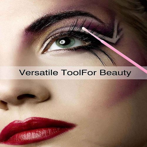 2100PCS Microswabs for Eyelash Extensions，Micro Applicators Brush for Cleaning and Applying Make-up Pink (Head Diameter: 2.0mm)