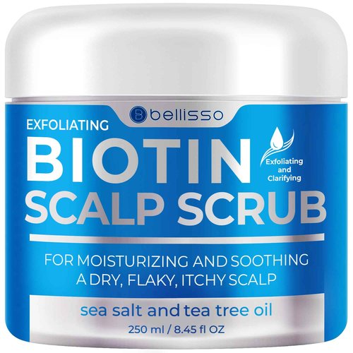 BELLISSO Biotin Shampoo and Conditioner Set and Biotin Scalp Scrub