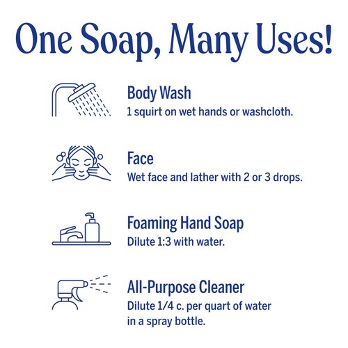 Dr. Bronner's Pure-Castile Magic Soap Liquid (Tea Tree, 32 ounce, 2-Pack) - Made with Regenerative Organic Certified Oils, 18-in-1 Uses: Body, Hair, Laundry & Dishes, Concentrated, Vegan, Non-GMO