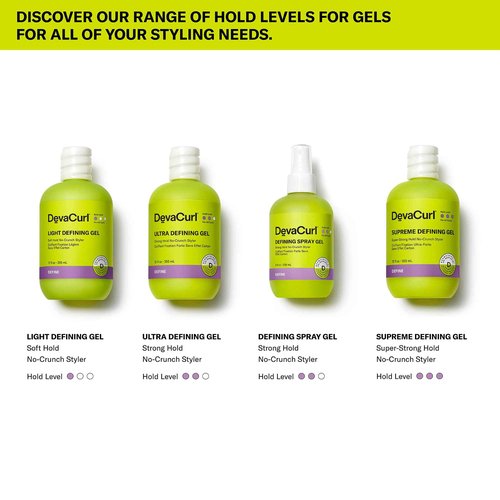 DevaCurl Ultra Defining Gel Strong Hold Non-Crunch Styler, Bright Breeze, 12 fl. oz