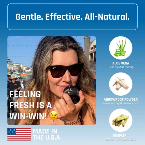 Derm Dude Happy Sack Ball Deodorant & Anti Chafing Cream for Men | Formulated With All-Natural DeoPlex for Odor Control | Aluminum Free Nut Love Cooling Cream - Coconut Rush & MVP Scent, 2 oz (2 Pack)