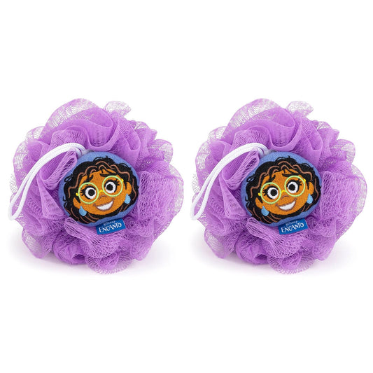 Disney Encanto Mirabel 2 Piece Loofah Set – Kids Bath & Shower Body Scrubber Sponge