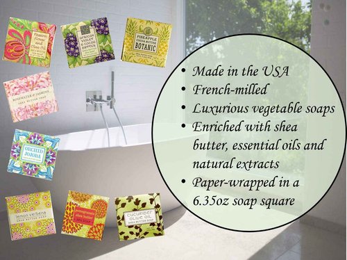 Greenwich Bay Cleansing Spa Soap, Shea Butter, and Cocoa Butter. Blended with Loofah and Apricot Seed, No Parabens, No Sulfates 6.35 Ounce (3 Pack) (Seafresh Mineral)