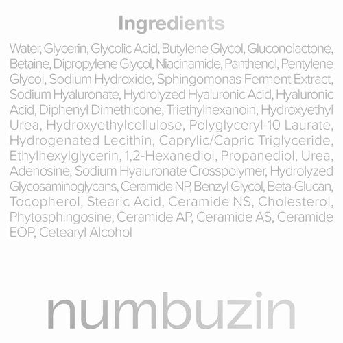 numbuzin No.4 Serum | Ceramide AHA Glazed Skin Prep Serum | Exfoliating, Skin Barrier Repair, Face peel, Korean Glass Face | Glycolic Acid, PHA, Ceramides, Panthenol | 1.01 fl.oz