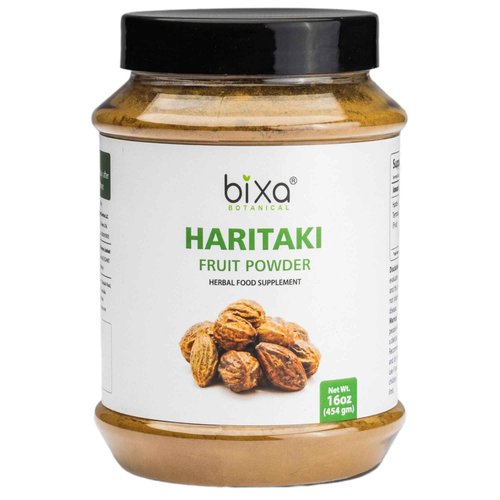 bixa BOTANICAL Haritaki Powder | Terminalia Chebula | 1 Pound / 16 OZ | Natural Bowel Cleansing | Ayurvedic Herbal Supplement | Gluten Free, Non-GMO, Steam Treated, Vegan, 100% Pure.