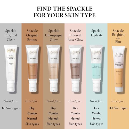 LAURA GELLER NEW YORK Spackle Super-Size Makeup Primer with Hyaluronic Acid, Hydrate + Airbrush Kabuki Brush