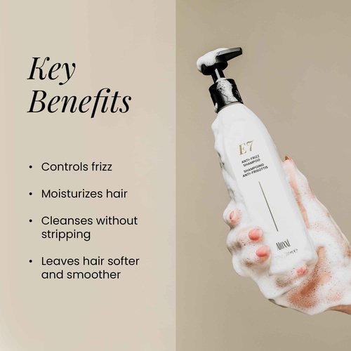 ALOXXI E7 Anti-Frizz Shampoo for Color-Treated Dry Damaged Hair Moisturizing & Strengthening with Cleansing Oils & Antioxidants, 10.1 Fl Oz