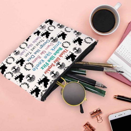XYANFA KOTLC Gifts KOTLC Makeup Bag Fans Gift Bookish Gift Merch KOTLC Reader Cosmetic Bag(Think Like Sopphie makeup bag)
