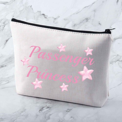 MNIGIU Funny Girlfriend Cosmetic Bag Passenger Princess Makeup Bag Passenger Princess Gift