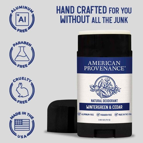 American Provenance Eucalyptus & Mint and Wintergreen & Cedar Deodorant Bundle