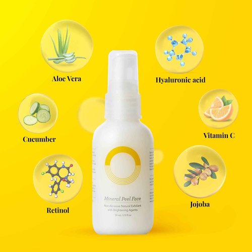 ORG Peel Off Face Cleanser for Gentle Exfoliation and Glowing Skin - Korean Sensitive Skincare - Pore Minimizer Brightening Agent Cruelty Free Natural Formula 2oz