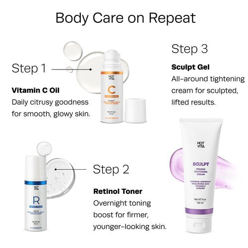 Hot Vita Sculpt Gel – Body Sculpting & Firming Formula For Enhanced Contouring & Rejuvenated Skin – Made With Natural, Skin-Safe Ingredients