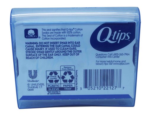 Q-Tips Cotton Swabs - Travel Q-Tips for Beauty, Makeup, Nails and More, Perfect for On The Go, 30 Count - 16 Pack