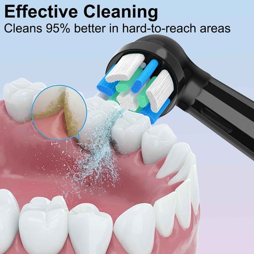 8PCS iO Replacement Heads Compatible with Oral B IO 2/3/4/5/6/7/8/9/10 Series Electric Toothbrush,Compatible with Oral B io Series Toothbrush Heads with Medium Bristles
