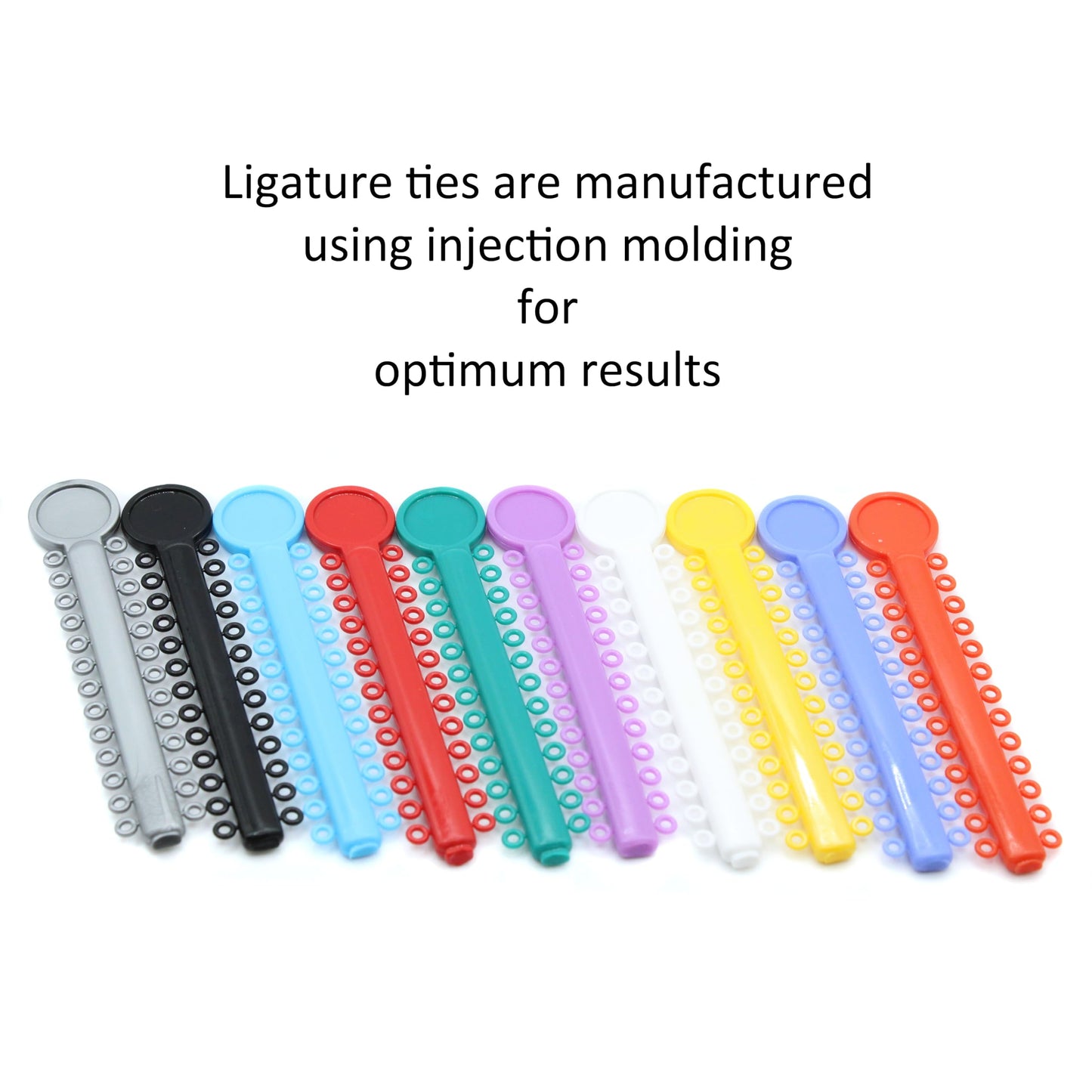 1040 O-Rings - Orthodontic Elastomeric Ligature Ties for Braces. Elastic O-Ring Rubber Bands for Orthodontic Brackets. (Lilac)