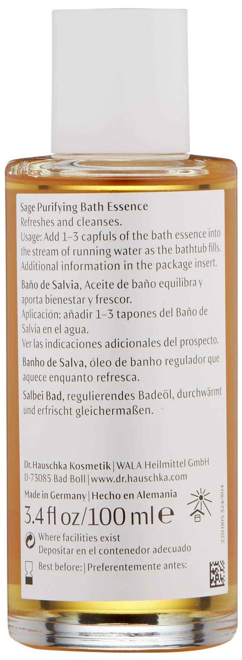 Dr. Hauschka Sage Purifying Bath Essence, 3.4 Fl Oz