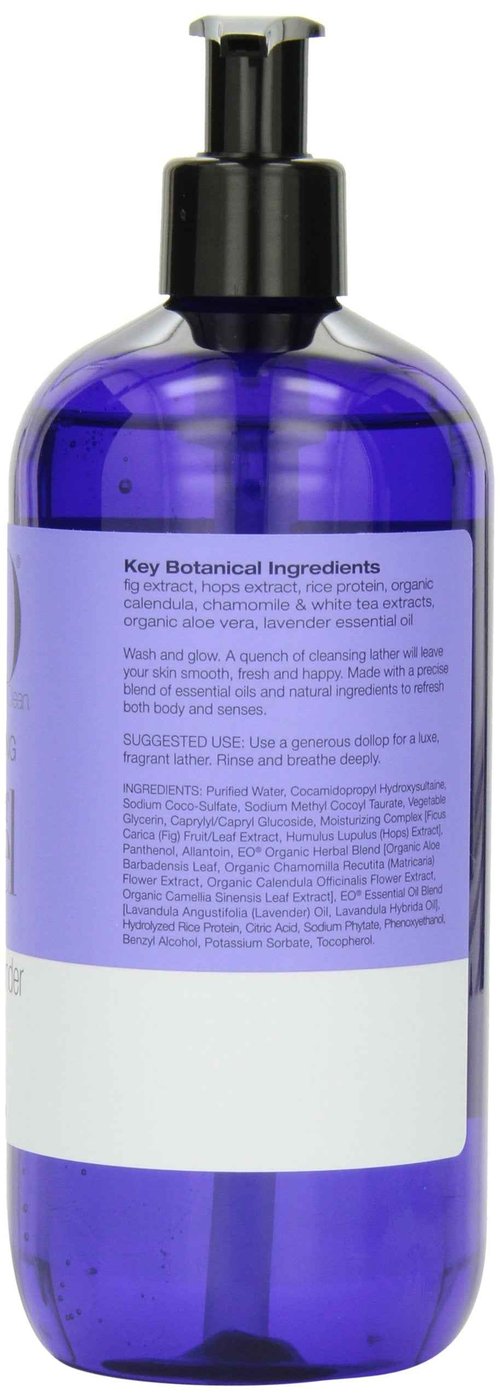 EO Shower Gel, French Lavender, 16-Ounce Bottles (Pack of 2)