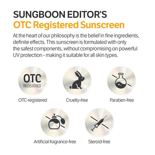 SUNGBOON EDITOR Daily Invisible Blurring Sunscreen with Broad Spectrum SPF 40 Invisible Sunscreen for Face, Makeup Primer spf, 50ml, 1.69 fl.oz, Oil Free, Weightless