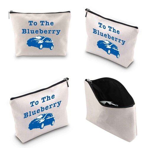 WCGXKO TV Show Inspired To The Blueberry Zipper Pouch Cosmetics Bag For Fans (To The Blueberry)