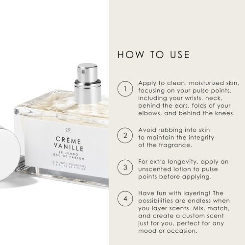 Le Monde Gourmand Le Jumbo Crème Vanille Eau de Parfum - 2.5 fl oz (75 ml) - Vanilla, Jasmine, Amber Fragrance Notes