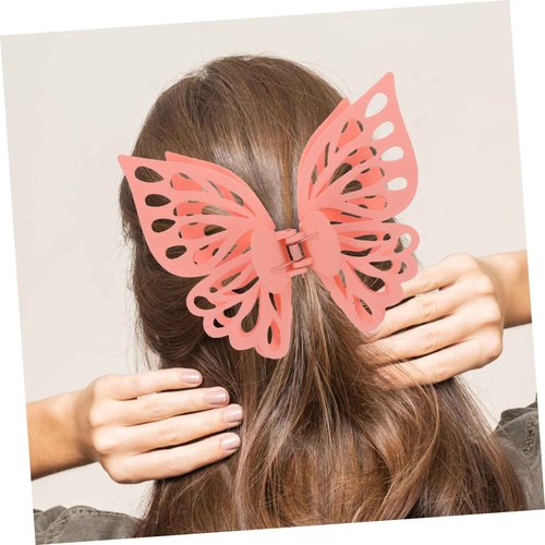 LALADEFIEE 8pcs Large Butterfly Hair Clips for Women Salon Hair Clips Jaw Clips for Hair Butterfly Hair Claw Clips Hair Accessories Pack