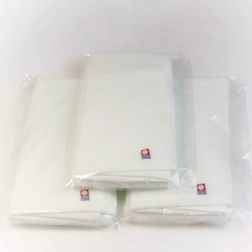 TSマネジメント Soft Airy Washcloths 100% Cotton White 13" x 30" Sets of 1, 3, 5 and 10 Towels Made in Imabari Japan (3)