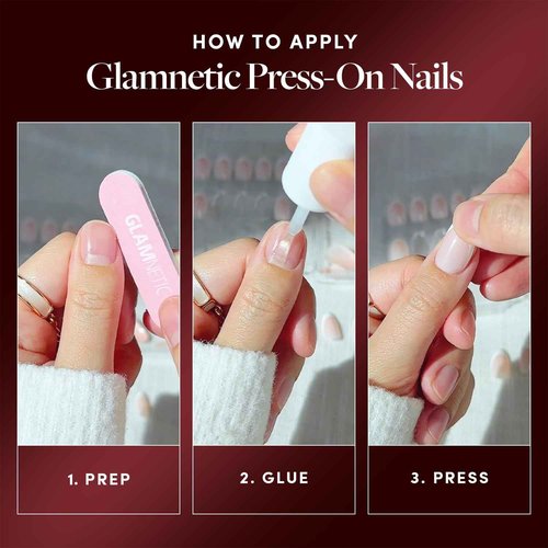 Glamnetic Press On Nails x Harry Potter™ - Dementor™ | Medium Almond Fake Nails with Smoky Black Gradient Tips, Salon Quality, Officially Licensed | 15 Sizes - 30 Nail Kit with Glue